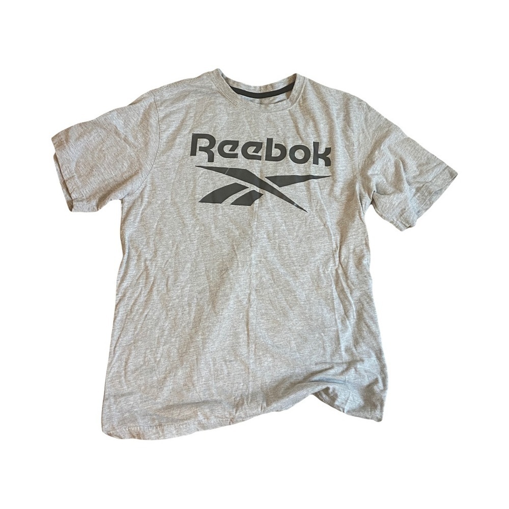 Reebok Gray Short Sleeve Tee with Logo - Picture 2 of 5